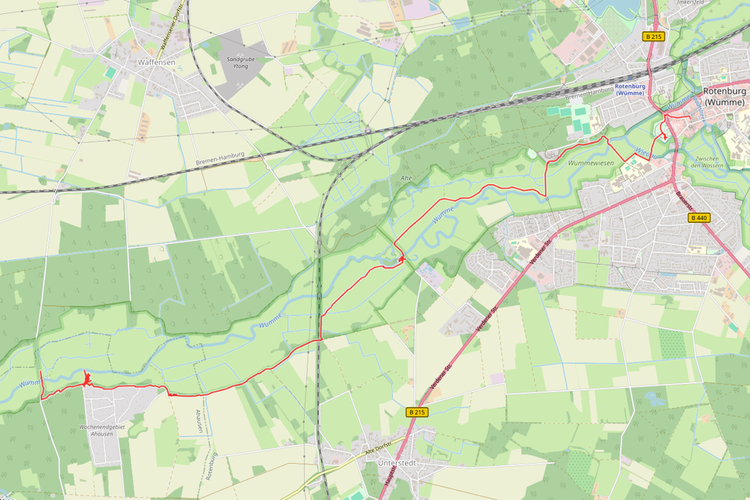 Route der VIP-Wanderung